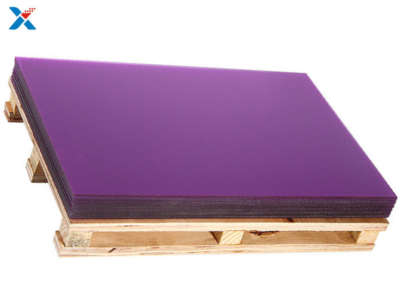 acheter L'acrylique pourpre de plastique de plexiglass couvre la coupe de plat coloré pour classer online manufacture