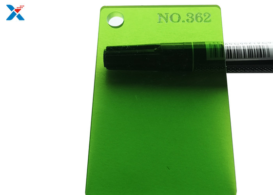 acheter plat coloré vert translucide de perspex expulsé par feuille acrylique de 2mm online manufacture