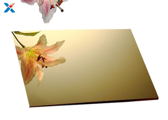 acheter panneaux en plastique de perspex de feuille acrylique d'or de 3mm pour la décoration online manufacture