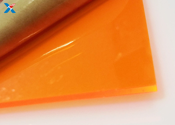 acheter La feuille acrylique 4x8 de plexiglass orange fluorescent a coloré le panneau de perspex online manufacture