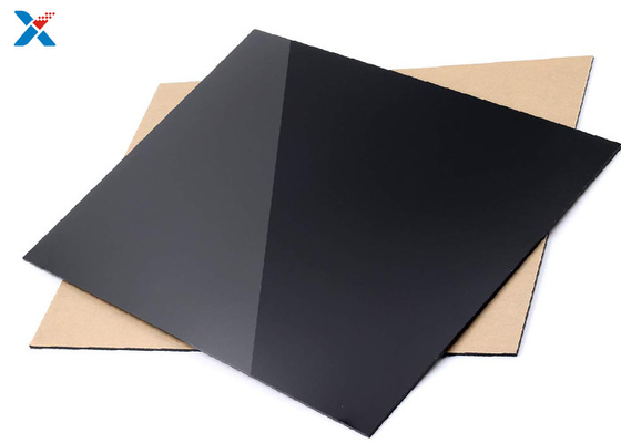 acheter Le plexiglass 2mm a coloré la feuille expulsée noire de perspex de panneaux acryliques online manufacture