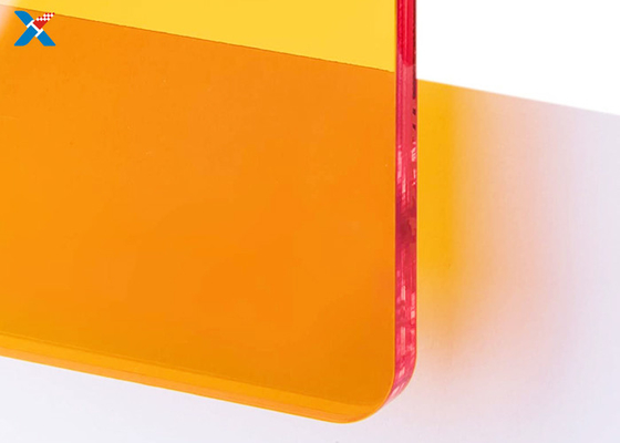 acheter la feuille acrylique orange fluorescente de 3mm a coloré la grande fonte PMMA lambrisse online manufacture