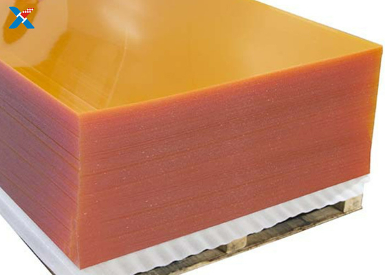 L'acrylique en plastique adapté aux besoins du client couvre le panneau couvrant de couleur orange de perspex