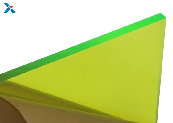 Grand panneau vert fluorescent de fonte de toiture de feuille acrylique coloré par 3mm
