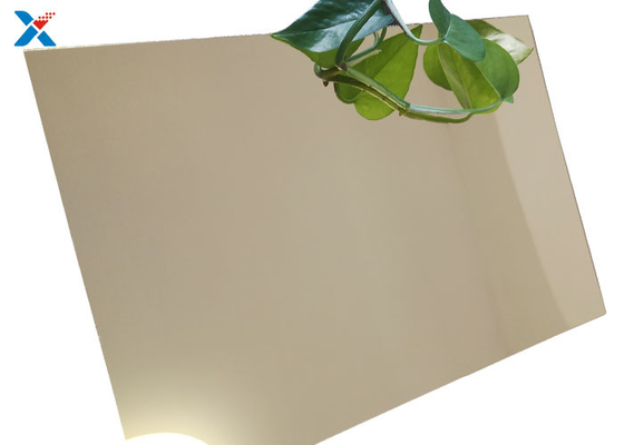 Panneaux en plastique de miroir de feuille acrylique décorative enduite dure de plexiglass
